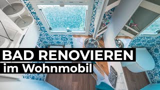 Bad renovieren im Wohnmobil für unter 200 EUR [upl. by Kasper]