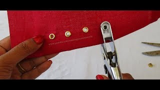 How to Fix  Install an eyelets on Fabrics  Grommers [upl. by Stig816]