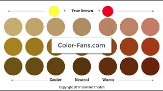 Color Theory Warm Brown vs Cool Brown [upl. by Anitsrik]