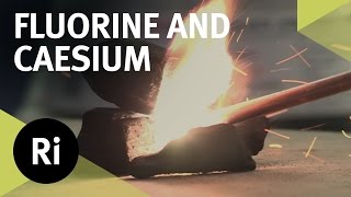 Reacting Fluorine with Caesium  First Time on Camera [upl. by Issie]