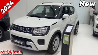 New IGNIS DELTA Model Updated 2024  Maruti Suzuki IGNES 2024 White Colour Review [upl. by Archle]