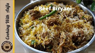 Perfect Degi Beef Biryani Recipe By Cooking with Asifa [upl. by Echo]