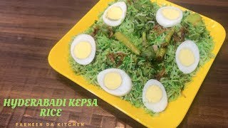 Hyderabadi Kepsa Rice  Hyderabadi Chicken Kabsa Rice [upl. by Yentuoc]