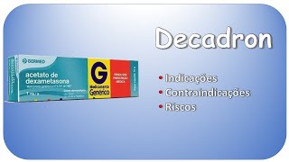 DECADRON Dexametasona Indicações contraindicações e riscos [upl. by Salocin]