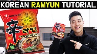 How to make Korean Ramen Perfectly Ramyun recipe Perfect Ramyeon Tutorial Shin Ramyun [upl. by Cahan]