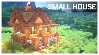 Easy Minecraft Building Tutorial  How to build a Small Survival House [upl. by Ades]