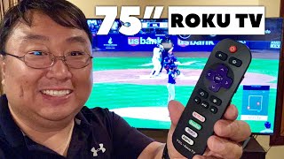 TCL 75 Inch 4K UHD Roku Smart TV Review [upl. by Summons]