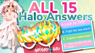 ALL 15 FOUNTAIN STORIES TO WIN ROYALE HIGH MERMAID HALO 2021 [upl. by Emmeline369]