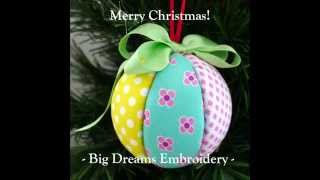 Christmas Craft Tutorial  Fabric Covered Polystyrene Balls [upl. by Seugirdor272]