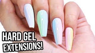 Hard Gel Nail Extensions Step by Step HowTo Tutorial [upl. by Akahs]