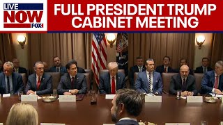 Trump Cabinet Meeting President Trump hosts meeting with Elon Musk DOGE  FULL [upl. by Daahsar]