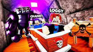 LOGGY ESCAPE MONSTER ON ROLLER COASTER  ROBLOX [upl. by Emmalee87]