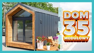 Dom modułowy mobilny 35m2 bez pozwolenia na budowę typu STODOŁA  TINY HOUSE  producent IKADOM [upl. by Filiano]