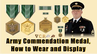 Army Commendation Medal ARCOM Commendation Medal devices Miniature Commendation Medal and Ribbon [upl. by Fielding]