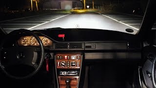 Mercedes W124 300E Short night drive [upl. by Jenesia]