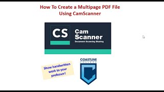 How To Create a Multipage PDF File Using CamScanner [upl. by Noswad]