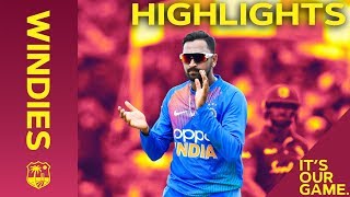 Rohit Hits 50 Before Rain Stops Windies Chase  Windies vs India  Match Highlights  2nd IT20 2019 [upl. by Martijn]