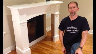 How to Install a Fireplace Mantel woodworking plans available [upl. by Eyahc]