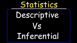 Descriptive Statistics vs Inferential Statistics [upl. by Lambert]