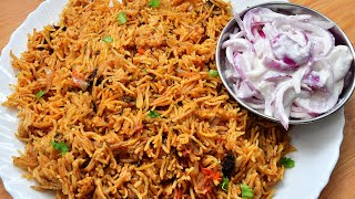 Plain Biryani Recipe Kuska Recipe Lunch Recipes [upl. by Anaihr]