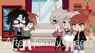 Afton family meets Claras familyPart 1Gacha clubWilliam x ClaraMicheal x EnnardAftons family [upl. by Jodee]