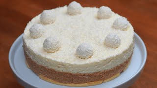 RaffaelloTorte ohne Backen  in 15 Minuten zubereitet [upl. by Ynetruoc]