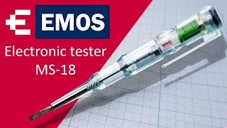 EMOS Electronic Tester MS18 review [upl. by Ahsirat875]