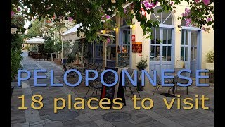 Peloponnese  18 places to visit [upl. by Ahsienet]