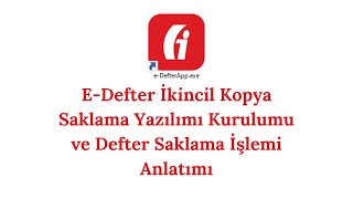 EDefter İkincil Kopya Saklama Uygulaması Detaylı Anlatımı Defter Yedeği Nasıl Yüklenir [upl. by Hama]