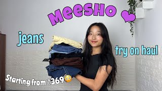 Meesho trendy jeans amp cargo pants try on haul☆ [upl. by Ellinet]