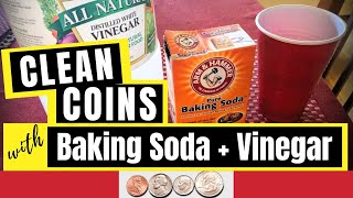 Cleaning Coins With BAKING SODA amp VINEGAR See How Well It Works [upl. by Dinesh]