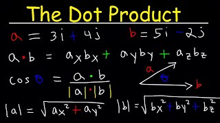 Dot Product of Two Vectors [upl. by Enerual227]