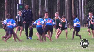 Junior School Rugby  10 year old scores brilliant try [upl. by Leiso]