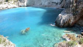 Selinas Filippoi Beach  Secluded bay in Zakynthos Island  Greece [upl. by Housum579]