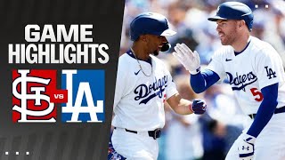 Cardinals vs Dodgers Game Highlights 32824  MLB Highlights [upl. by Airres162]