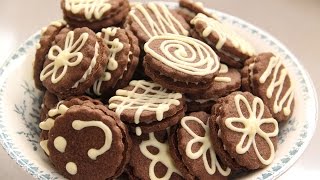 Versierde chocoladekoekjes van Saakje [upl. by Arrakat]