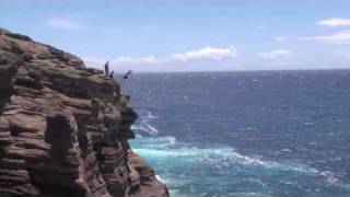 quotLeap Of Faithquot Oahu Hawaii 85ft Cliff Jump [upl. by Torosian]