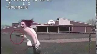 Raw Video shows wanted suspect Madison Dickson being run over by police [upl. by Remas]