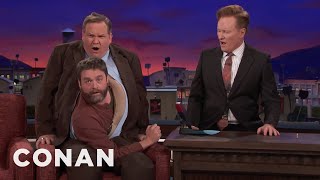 Zach Galifianakis Comes Out Of Andy  CONAN on TBS [upl. by Ardnayek]