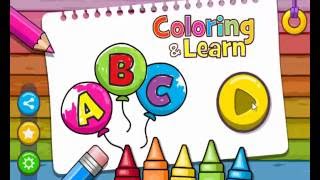 Coloring and Learn  Fun App for Kids [upl. by Dickens680]