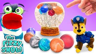 Fizzy amp The Paw Patrol Pups Make A DIY Play Doh Solar System In A Jar  Fun Videos For Kids [upl. by Hedwig]