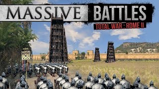 Total War Rome 2 Empire Divided  Sassanid Siege Massive Battles [upl. by Claudetta355]