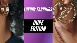 Luxury Earrings DUPE Edition Fendi Louis Vuitton [upl. by Aisilef914]