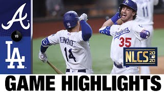 Bellinger hits goahead HR as Dodgers clinch World Series berth  BravesDodgers Game 7 Highlights [upl. by Nevyar]