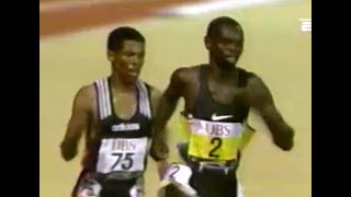 Haile Gabrselassie vs Daniel Komen  Mens 5000m WR  1997 Zurich Meet [upl. by Ajnot644]