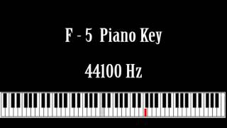 F  5 Piano Key Note Sound Effect Free High Quality Sound FX [upl. by Niwrek]