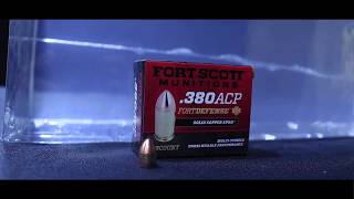 Fort Scott Munitions 380 ACP 95 gr vs Ballistics Gel [upl. by Kcirednek865]