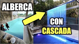 CONSTRUYENDO UNA ALBERCA CON CASCADA   Proceso Explicado [upl. by Tiebold]