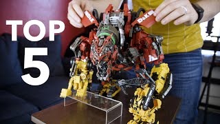 Ranking MY TOP 5 FAVORITE TRANSFORMERS figures [upl. by Adest]