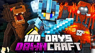 I Survived 100 Days in DAWNCRAFT [upl. by Eicnahc720]